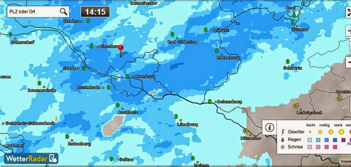 Sturm, Regen und schlechte Laune